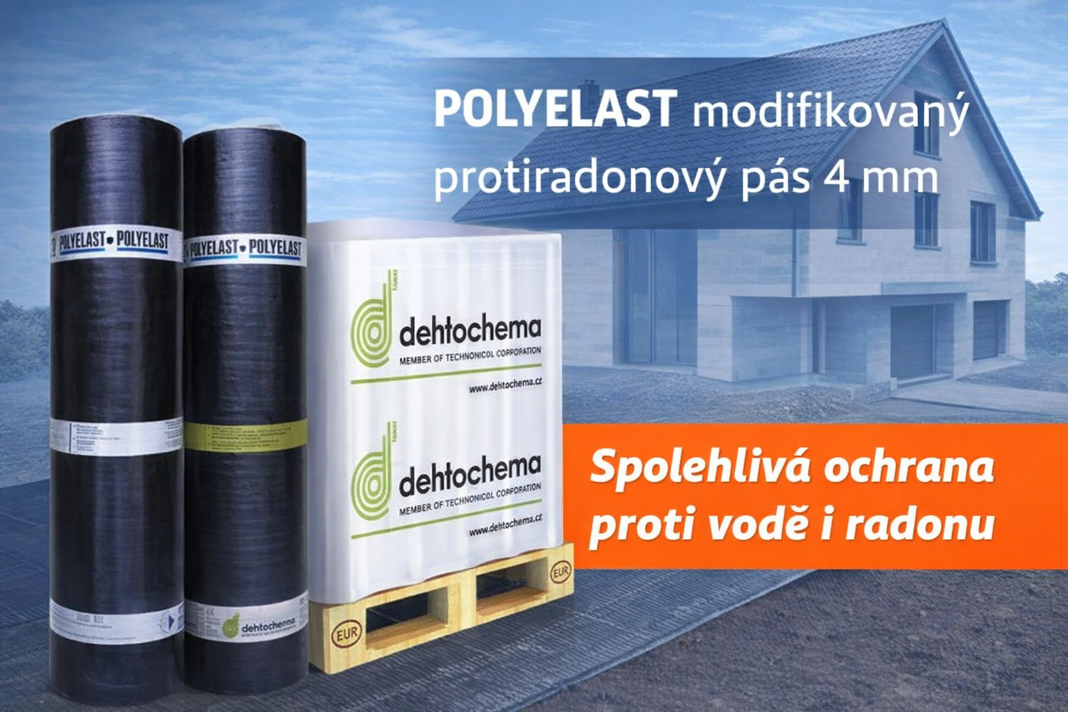 Modifikovaný protiradonový pás: Když chcete, aby vaše stavba vydržela